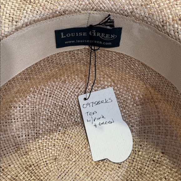 Louise Green floral straw hat, NWT - Picture 7 of 7